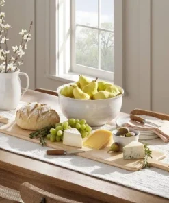 Hearth & Hand With Magnolia 203oz Flared Brim Stoneware Serving Bowl Vintage Cream - Hearth & Hand™ with Magnolia