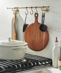 Hearth & Hand With Magnolia Modern Trim Metal S-Hook Wall Rack - Hearth & Hand™ with Magnolia Brass Finish