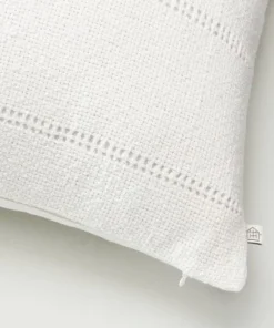 Hearth & Hand With Magnolia 18"x18" Hem Stitch Stripe Square Throw Pillow Cream - Hearth & Hand™ with Magnolia -Hearth Shop GUEST e5726958 4628 42f1 b9df ccb4b40d36e6