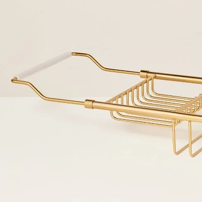 Hearth & Hand With Magnolia Extendable Wired Bathtub Caddy Brass Finish - Hearth & Hand™ with Magnolia 4 Hearth & Hand With Magnolia Extendable Wired Bathtub Caddy Brass Finish - Hearth & Hand™ with Magnolia - Image 2