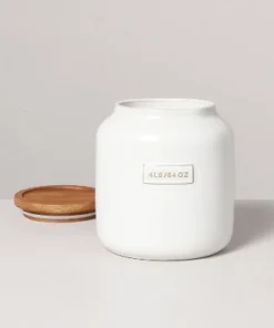 Hearth & Hand With Magnolia Dry Goods Stoneware Canister with Wood Lid Cream/Brown - Hearth & Hand™ with Magnolia 10 Hearth & Hand With Magnolia Dry Goods Stoneware Canister with Wood Lid Cream/Brown - Hearth & Hand™ with Magnolia -Hearth Shop GUEST fc38f838 f55e 4bca a5ef 0f8614b1595c